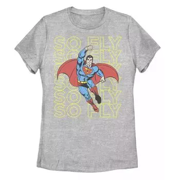 Футболка с надписью DC Comics Superman "So Fly" для юниоров и графическим рисунком Licensed Character