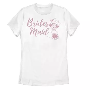 Футболка с надписью Disney's Mickey & Friends Minnie Mouse Brides Maid Licensed Character