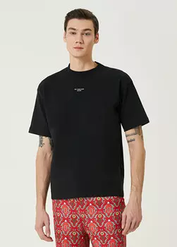 Футболка с надписью Drole De Monsieur, черный