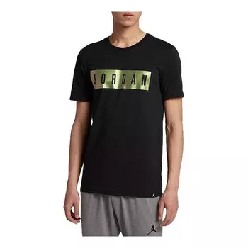 Футболка с надписью футболка Air Jordan, черный