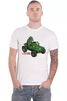 Футболка с надписью «Geep» Gorillaz, белый