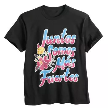 Футболка с надписью Gonzales Juntos Somos Mas Fuertes Hombre для мальчиков 8–20 лет Licensed Character