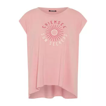Футболка с надписью и мотивом CHIEMSEE, цвет rosa