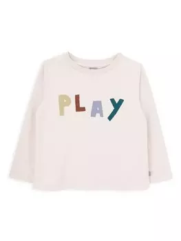 Футболка с надписью «Игра» Knot, нейтральный цвет