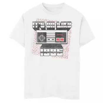 Футболка с надписью «It's On Like 1985» для мальчиков 8–20 лет, контроллер Nintendo NES Licensed Character, белый