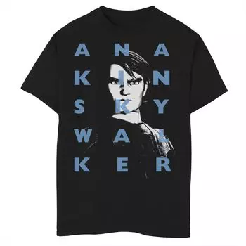 Футболка с надписью «Энакин Скайуокер» для мальчиков 8–20 лет «Звездные войны: Войны клонов» Star Wars