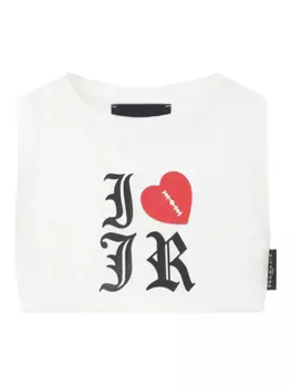 Футболка с надписью John Richmond Junior, белый