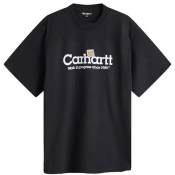 Футболка с надписью «Label» Carhartt Wip, черный