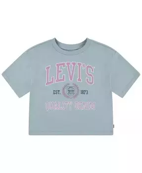 Футболка с надписью Little Girls Levi'S, синий