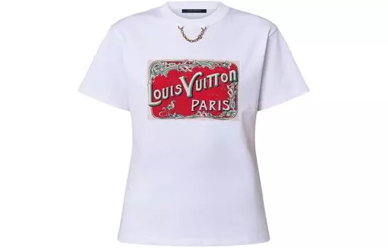 Футболка с надписью Lv Travel LOUIS VUITTON, белый