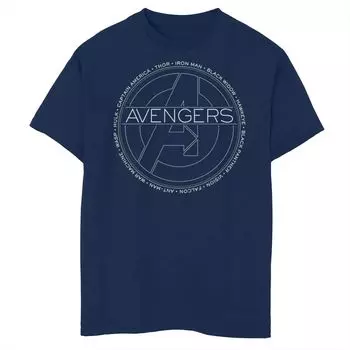 Футболка с надписью «Marvel Avengers Heroes» для мальчиков 8–20 лет Licensed Character