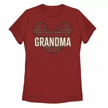 Футболка с надписью «Mickey Grandma Holiday» для юниоров Disney's Licensed Character, красный