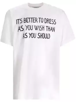 Футболка с надписью Moschino, белый
