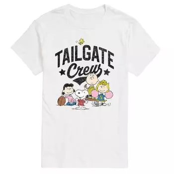 Футболка с надписью на задней двери Big & Tall Peanuts Licensed Character, белый