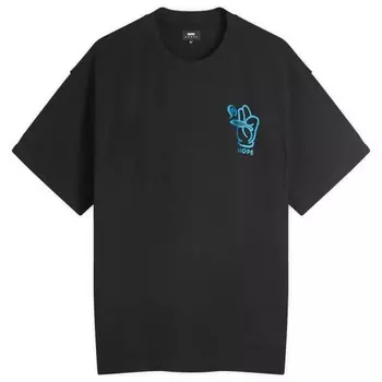 Футболка с надписью «Надежда» Edwin, черный