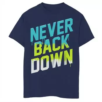 Футболка с надписью «Никогда не сдавайся» для мальчиков 8–20 лет Unbranded
