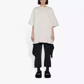 Футболка с надписью «Отель 6 Курорт» Balenciaga, серый