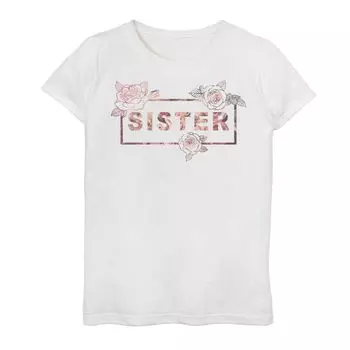 Футболка с надписью Rose Shine Sister для девочек 7–16 лет Licensed Character