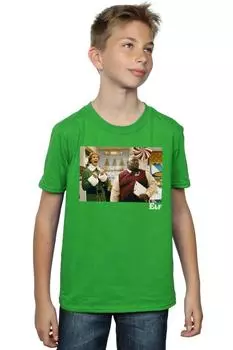 Футболка с надписью «Рождественский магазин» Elf, зеленый