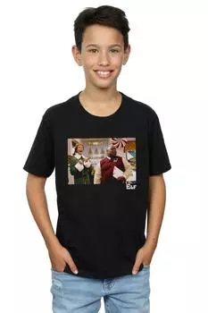 Футболка с надписью «Рождественский магазин» Elf, черный