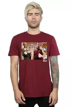 Футболка с надписью «Рождественский магазин» Elf, красный