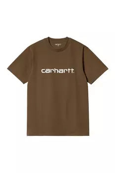 Футболка с надписью S/S Carhartt, белый