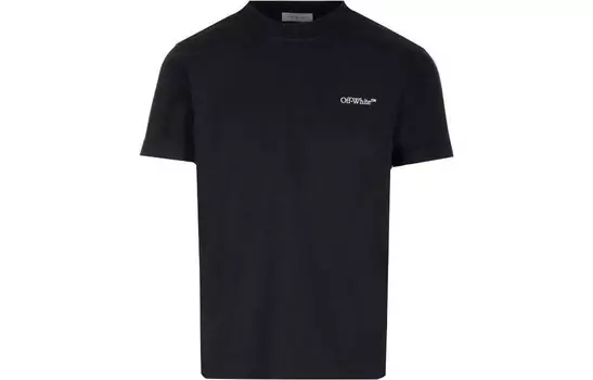 Футболка с надписью «Scratch Arrow» Off-White, черный