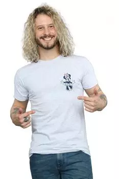 Футболка с надписью «Танцующая грудь Минни Маус» Disney, серый