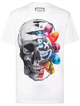 Футболка с надписью «Улыбка» от Philipp Plein, белый