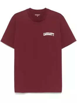 Футболка с надписью «Университетский сценарий» Carhartt WIP, красный