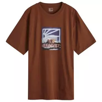 Футболка с надписью «В огне» Rassvet, коричневый