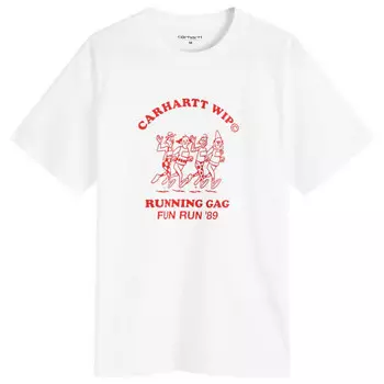 Футболка с надписью «Веселый забег» Carhartt Wip, белый