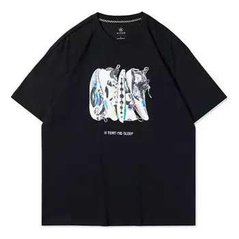 Футболка с надписью way of wade team no sleep Li-Ning, черный