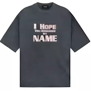 Футболка с надписью WE11DONE, Charcoal