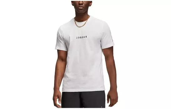 Футболка с надписью «Wordmark» для мужчин, белая Jordan, белый