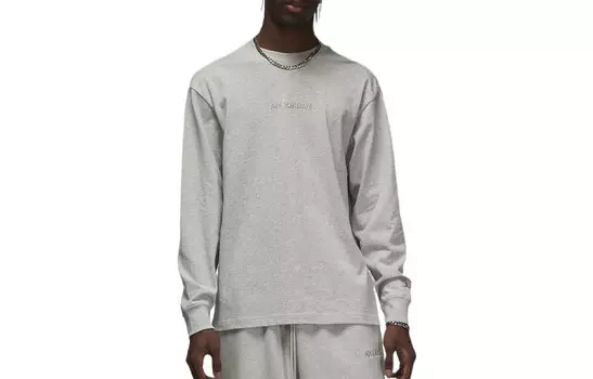 Футболка с надписью Wordmark мужская серая Jordan, серый