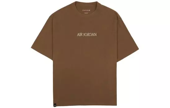 Футболка с надписью «Wordmark» унисекс коричневого цвета Jordan, коричневый