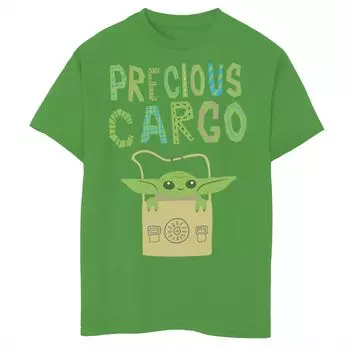 Футболка с надписью «Звездные войны: Мандалорский драгоценный груз» для мальчиков 8–20 лет Star Wars