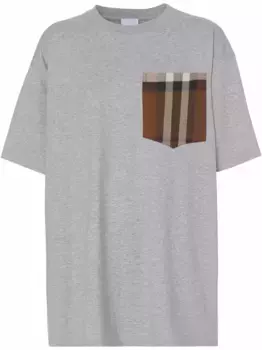 Футболка с нагрудным карманом BURBERRY, серый