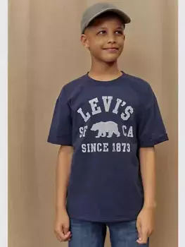 Футболка с накладным карманом для больших мальчиков 8–20 лет Levi's, цвет Dress Blues
