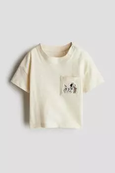 Футболка с накладным карманом H&M, мультиколор