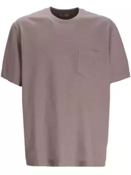 Футболка с накладным карманом Herno, фиолетовый