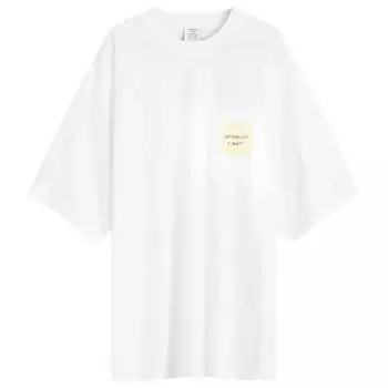 Футболка с наклейкой Vetements, белый