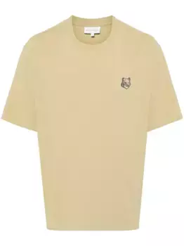 Футболка с нашивкой Bold Fox Head Maison Kitsun, нейтральный