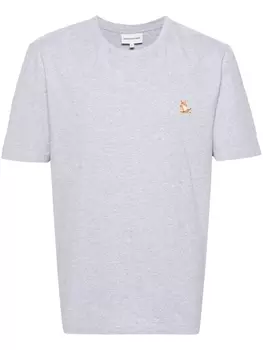 Футболка с нашивкой Chillax Fox Maison Kitsun, серый