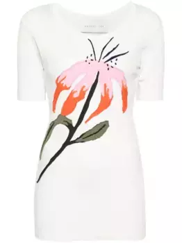 Футболка с нашивкой Conner Ives, белый