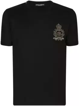 Футболка с нашивкой DOLCE & GABBANA, черный