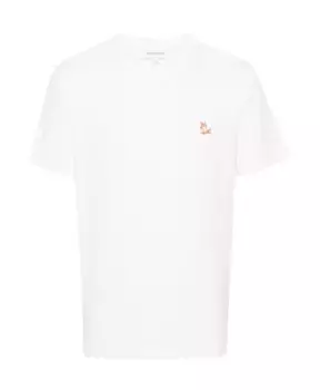 Футболка с нашивкой Fox Maison Kitsun, белый