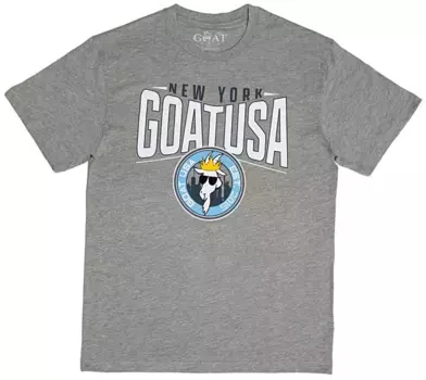 Футболка с нашивкой GOAT USA New York, серый