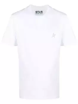 Футболка с нашивкой GOLDEN GOOSE, белый
